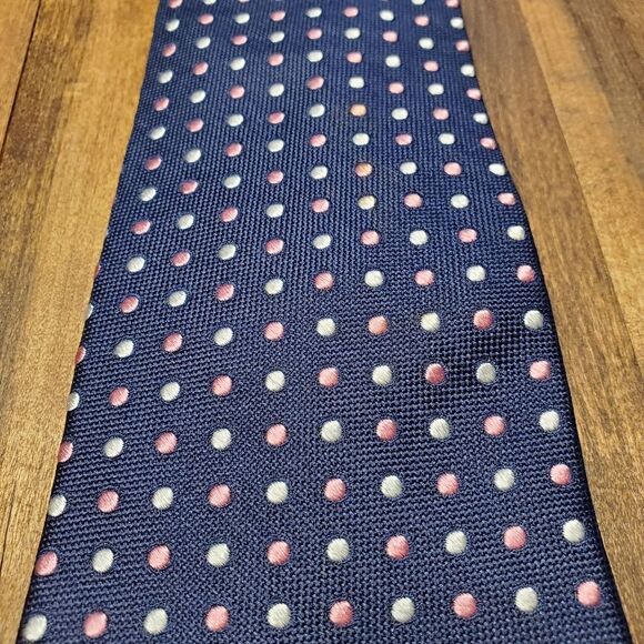 Tommy Hilfiger Executive Level Men's Polka Dot Neck Tie - Picture 6 of 6